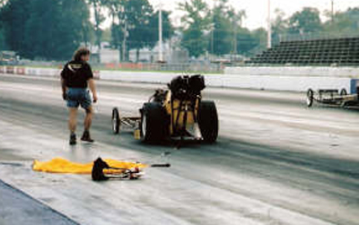 Dragster parachute failure